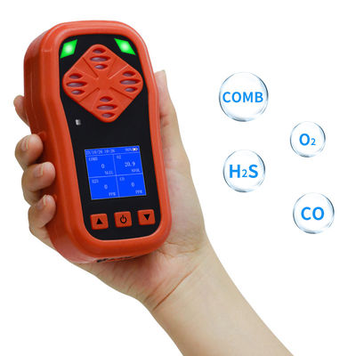 YA-CDX4 CE FCC Factory Price 4 in 1 Gas Detector Portable Multi Gas O2 CO LEL H2S Gas Monitor Alarm