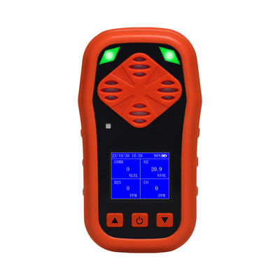 Red ABS Portable Combustible Gas Detector H2S CO O2 CH4 1Kg