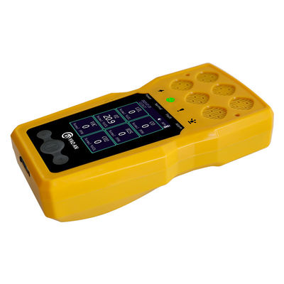 CE FCC Certification 6 in 1 Multi Gas Monitor by Yaoan O2 CO H2S LEL VOC CO2 USB Recharge