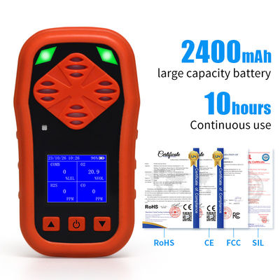 YA-CDX4 Personal Gas Detector H2S O2 CO LEL 4 Gas Portable Gas Sniffer Leak Detector