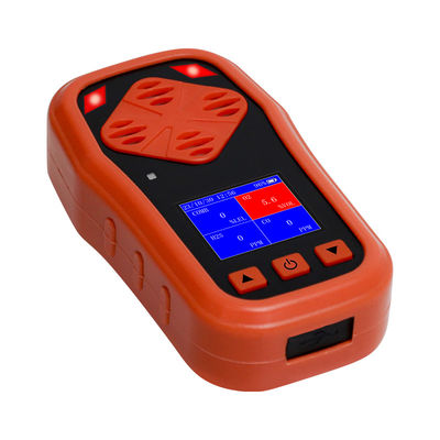 YAOAN CDX4 4 In 1 Portable Multi Gas Detector O2 / CO / H2S / EX Gas Detector With LCD Screen